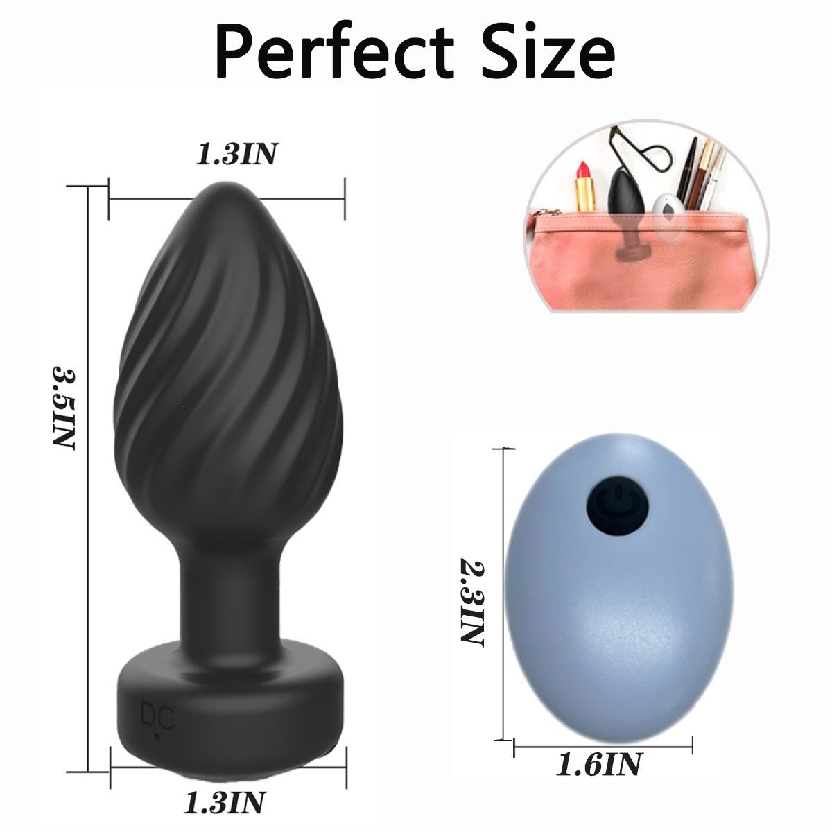 Anal Vibrator (9.5 × 5 × 4 cm)