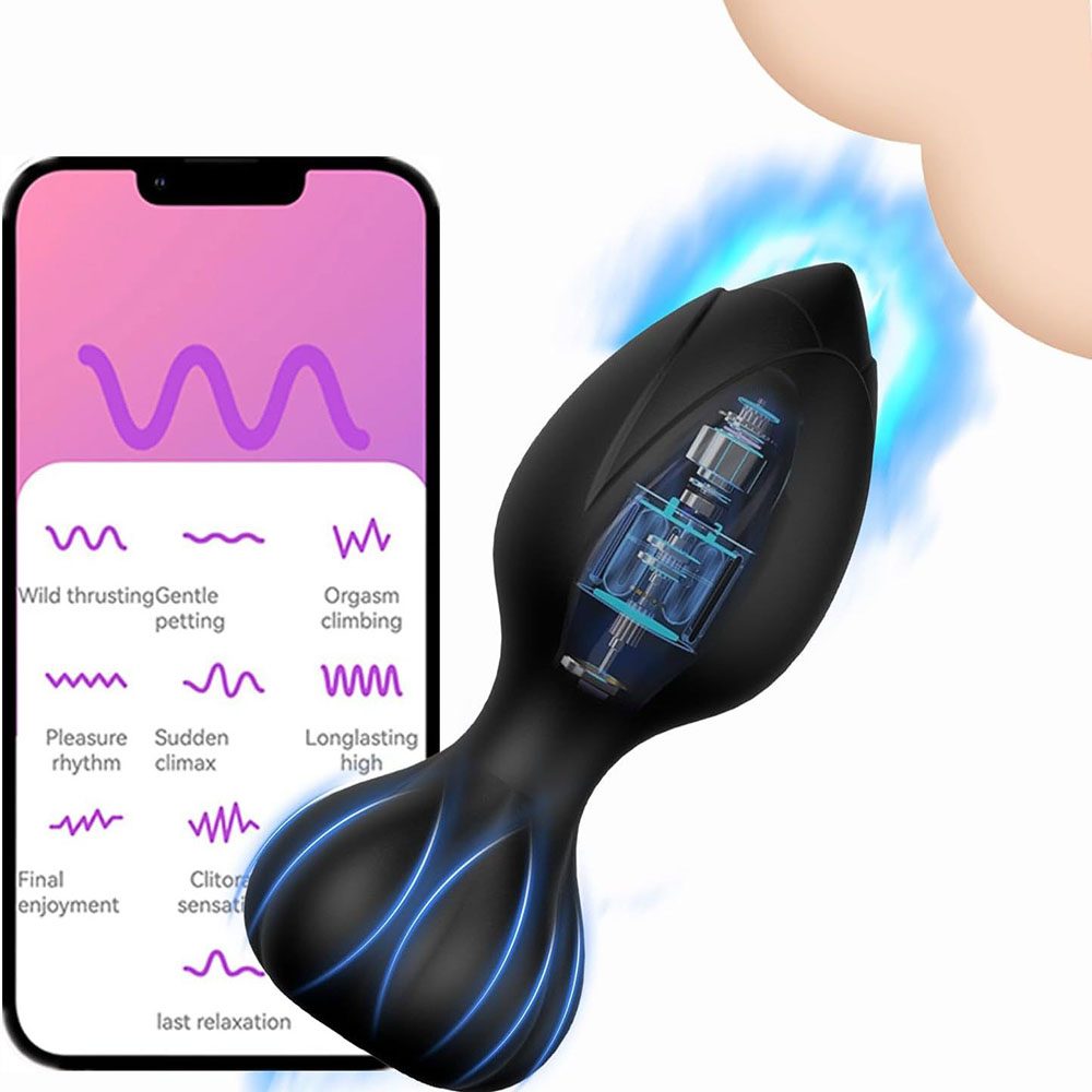 Anal Vibrator – Black or Rose Red