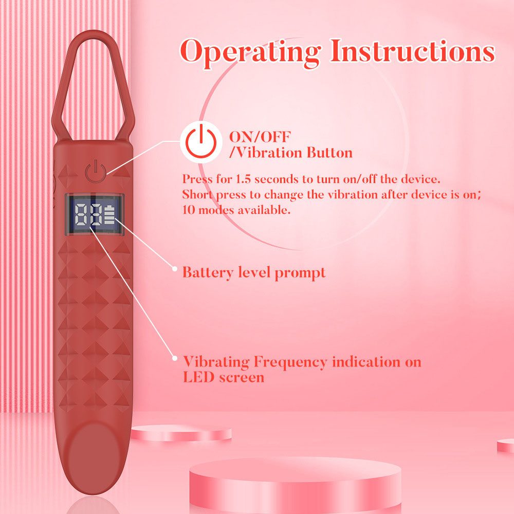 Bullet Vibrator in Silicone & ABS