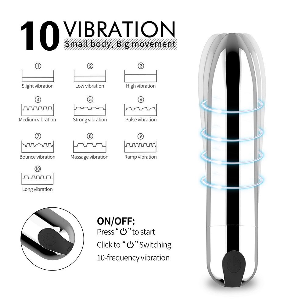 Bullet Vibrator (9.2 × 1.8 cm)
