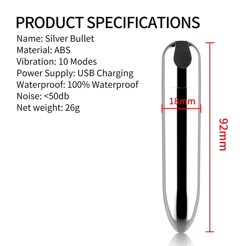 Bullet Vibrator (9.2 × 1.8 cm)