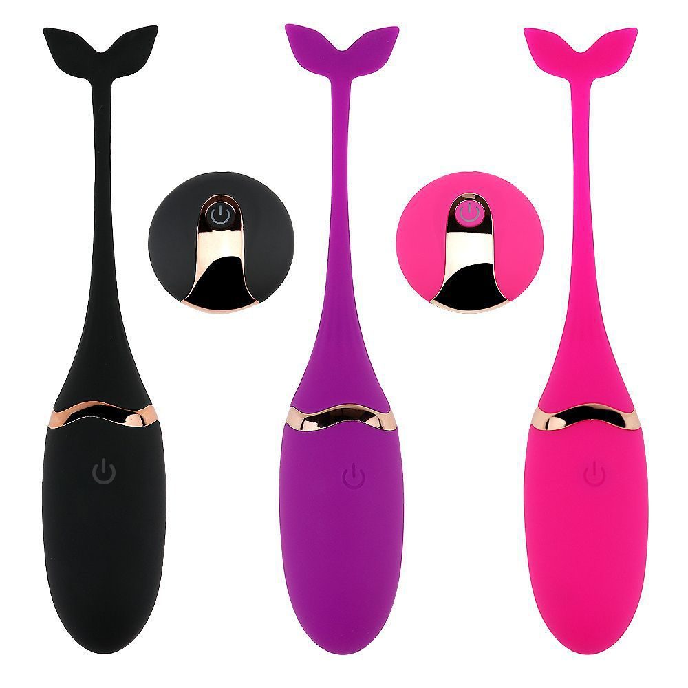 Wireless Remote Control Egg Vibrator in Silicone & ABS