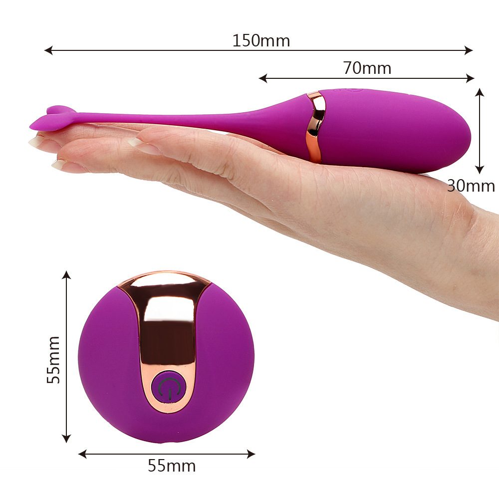 Wireless Remote Control Egg Vibrator in Silicone & ABS