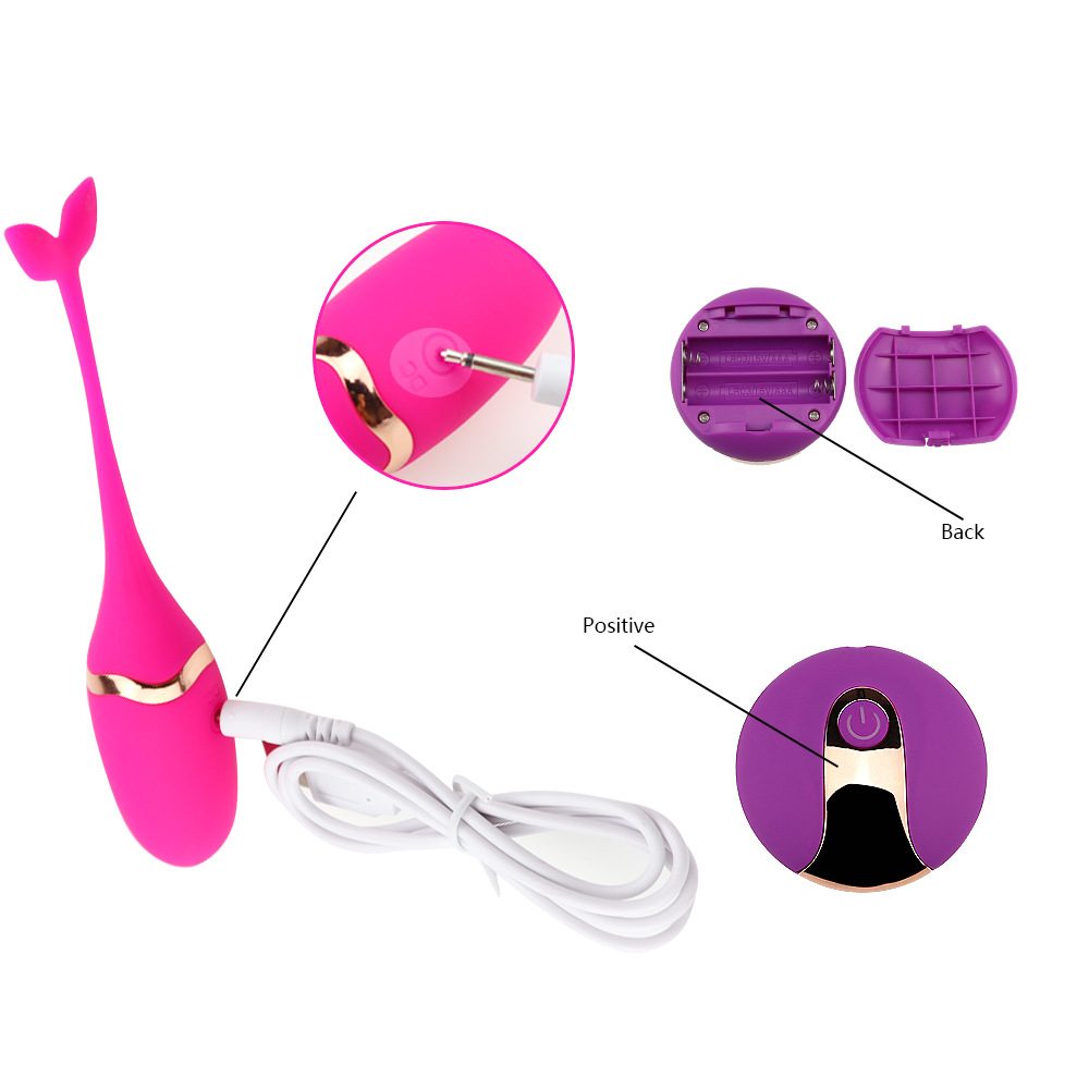 Wireless Remote Control Egg Vibrator in Silicone & ABS