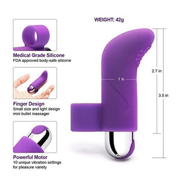 Silicone Finger Vibrator