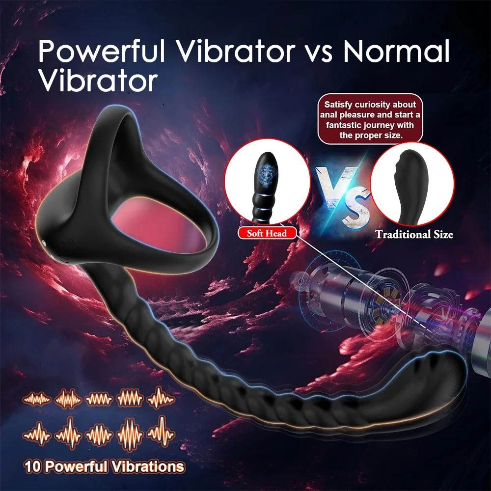 Vibration Cock Ring in Silicone & ABS