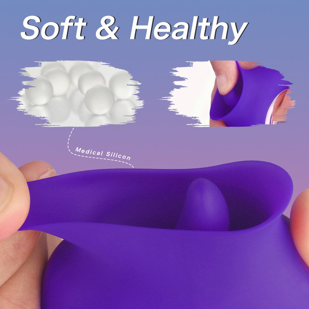 Licking Tongue Vibrator – Purple or Wine Red