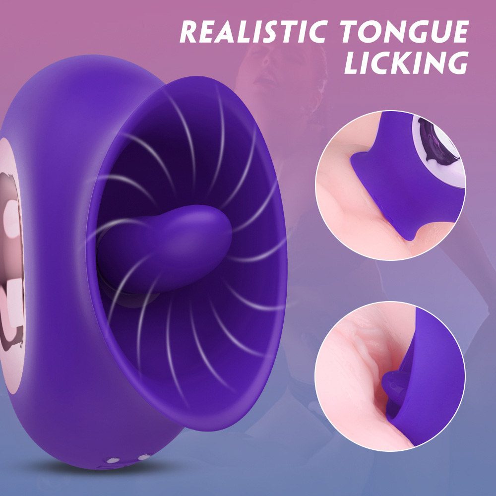 Licking Tongue Vibrator – Purple or Wine Red