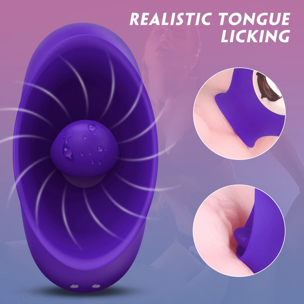 Licking Tongue Vibrator – Purple or Wine Red