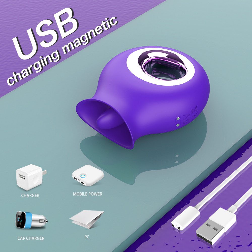 Licking Tongue Vibrator – Purple or Wine Red