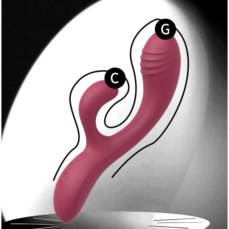 Rabbit Vibrator – Wine Red or Black
