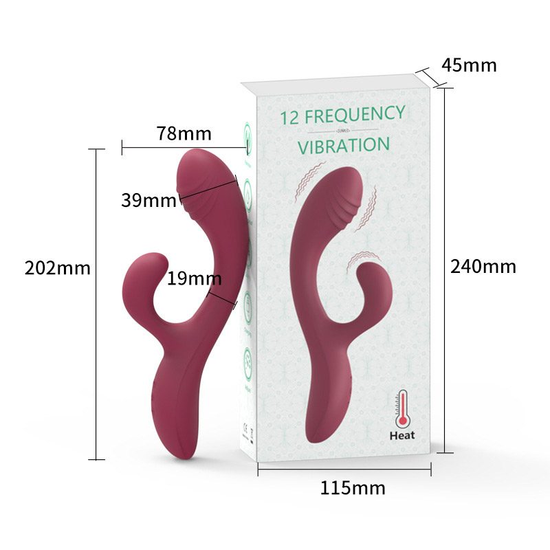 Rabbit Vibrator – Wine Red or Black
