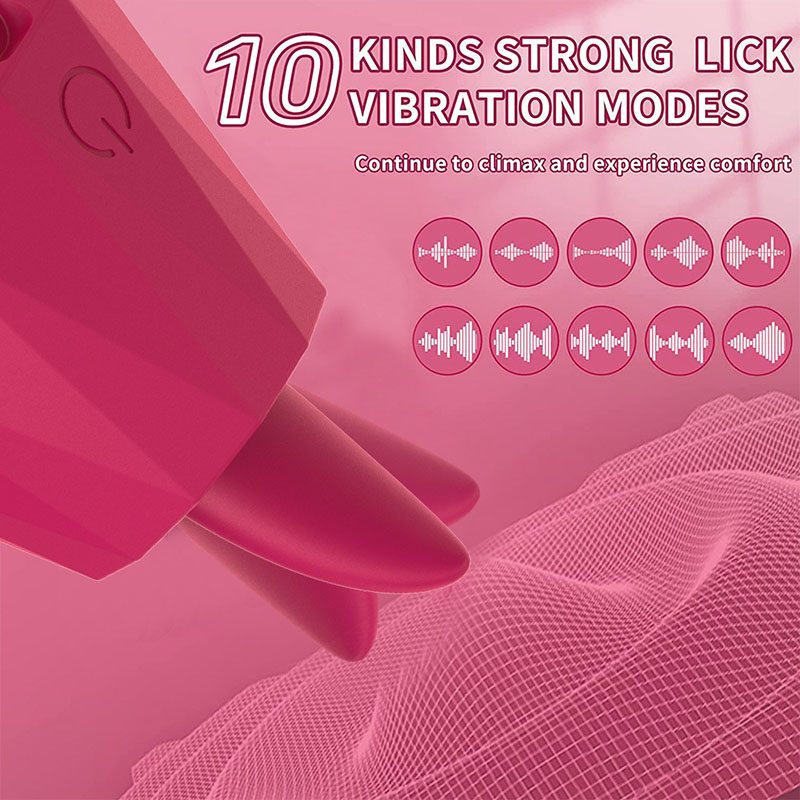 Licking Tongue Vibrator – Purple or Red