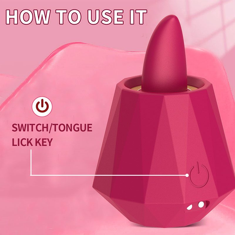 Licking Tongue Vibrator – Purple or Red