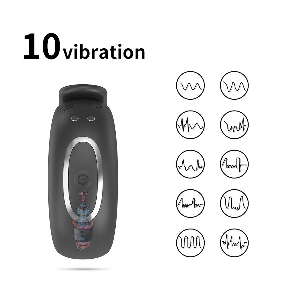 Locking Vibration Cock Ring in Silicone & ABS