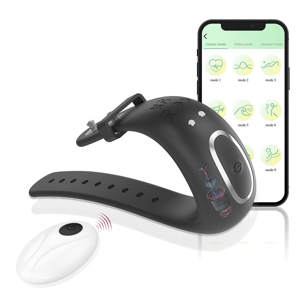 Locking Vibration Cock Ring in Silicone & ABS