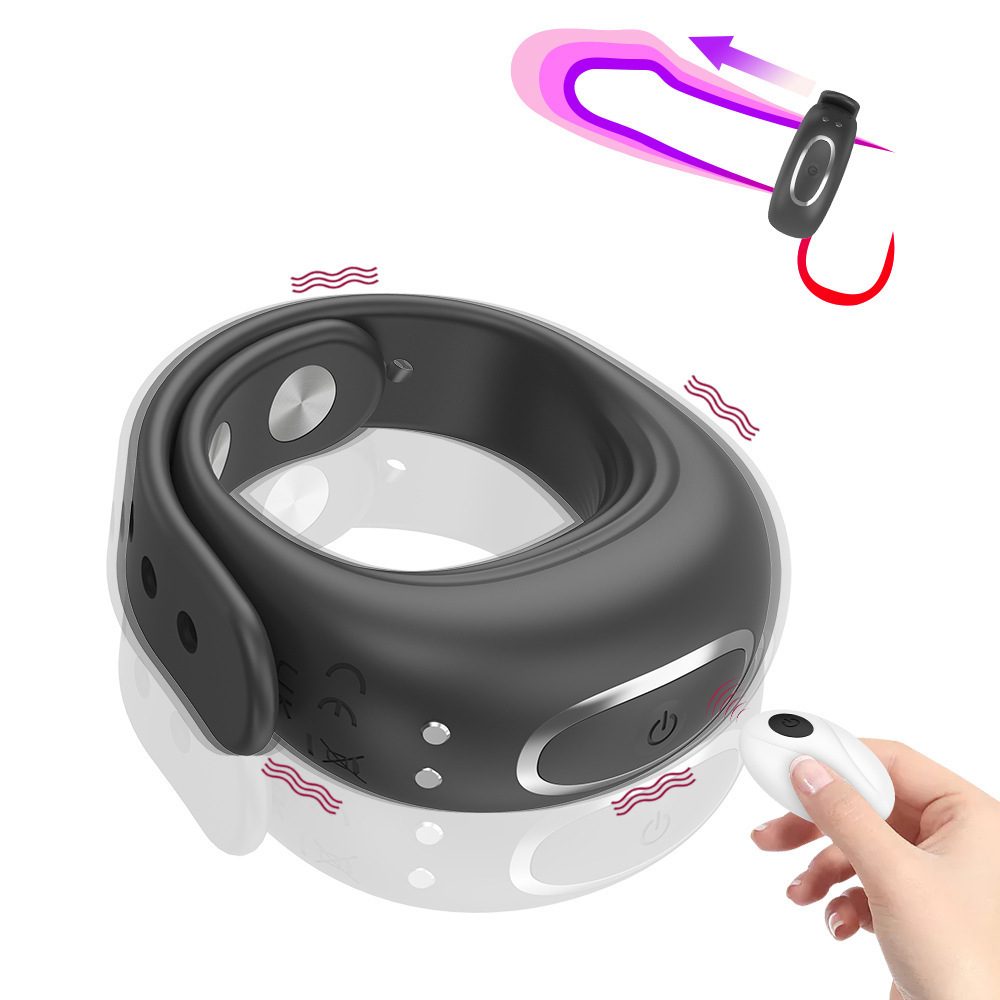 Locking Vibration Cock Ring in Silicone & ABS