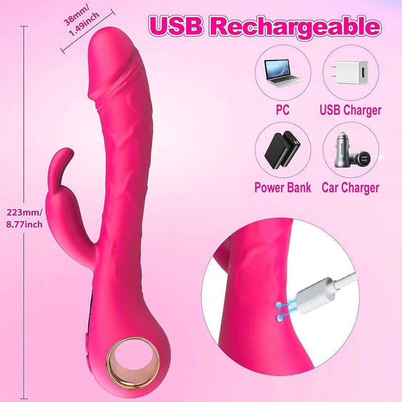 Vibratore coniglio – Rosso