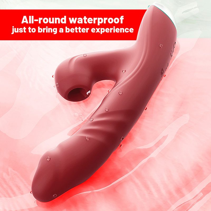 Suction Rabbit Vibrator – Red