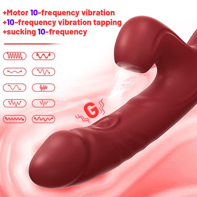 Suction Rabbit Vibrator – Red