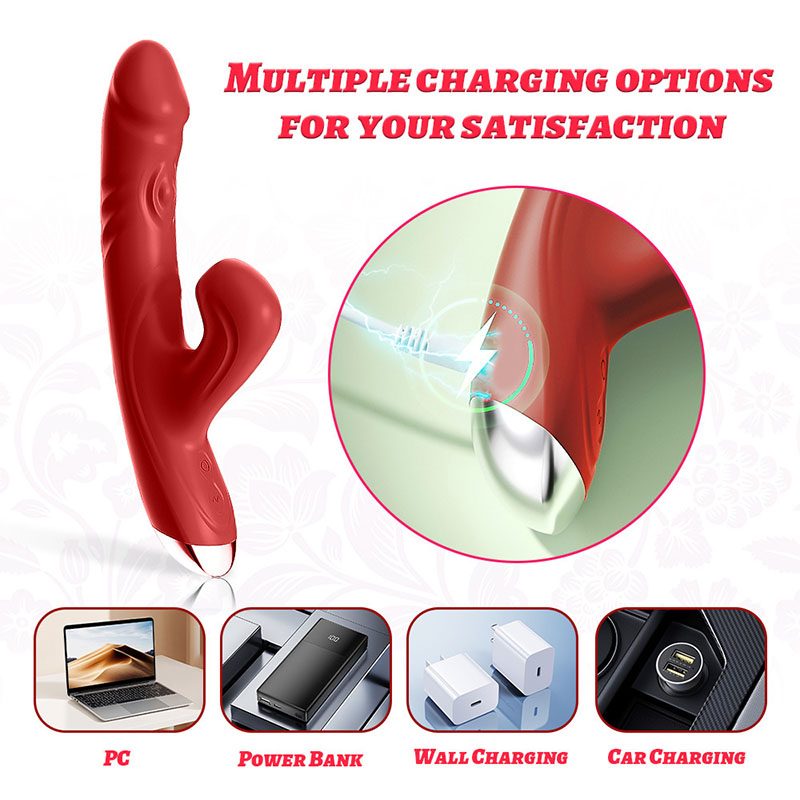 Suction Rabbit Vibrator – Red