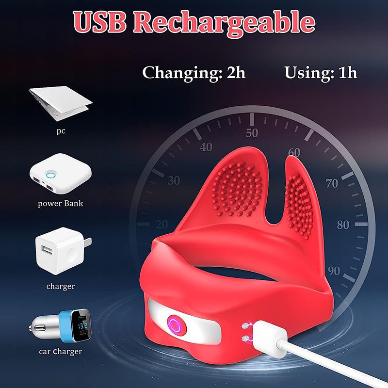 Vibrating Mouth Cock Ring