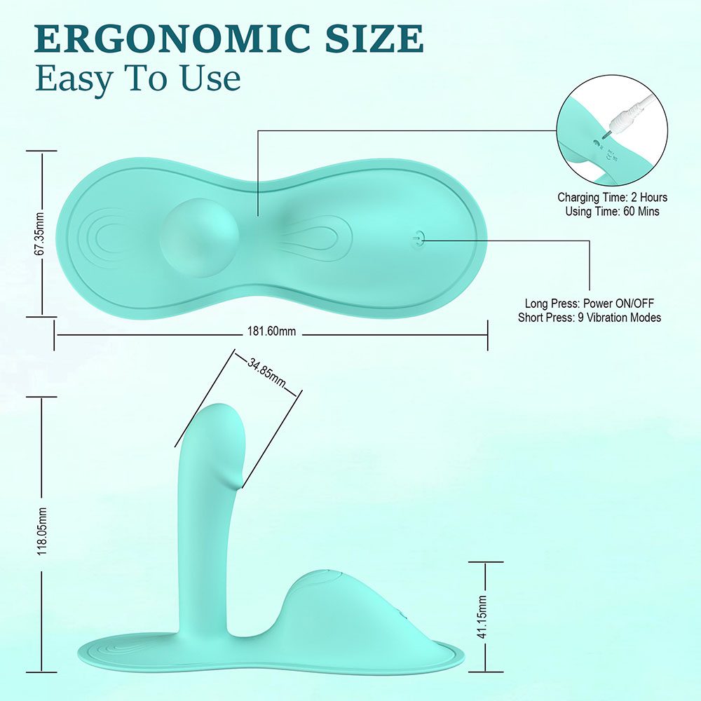 Wearable Vibrating G-spot Vibrator in Silicone & ABS