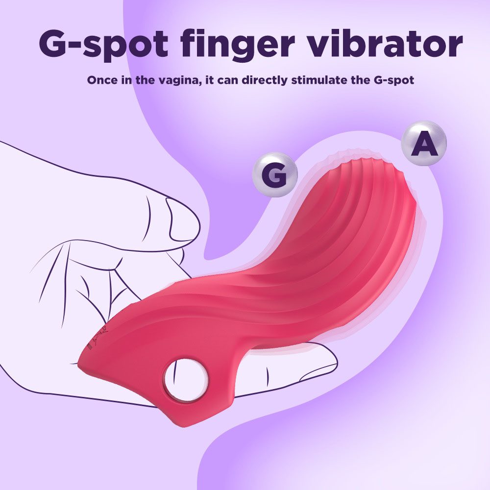 Finger Vibrator – Rose Red or Purple