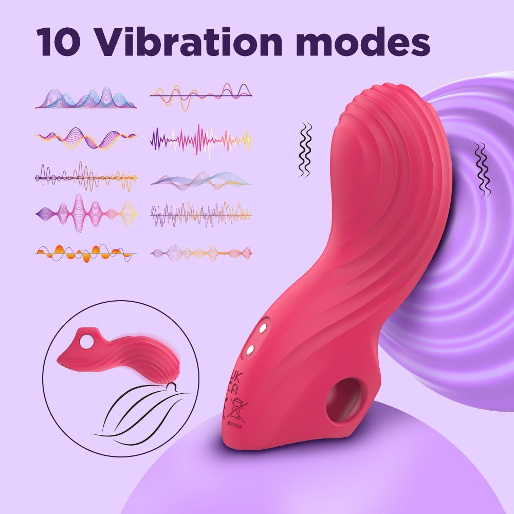 Finger Vibrator – Rose Red or Purple