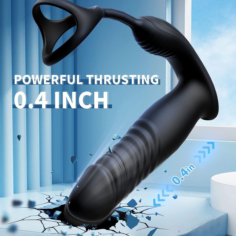 Anal Plug in Silicone & ABS, Black