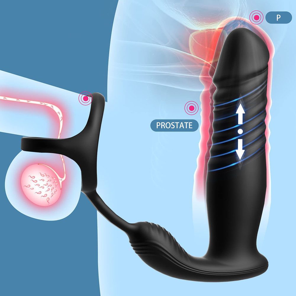Anal Plug in Silicone & ABS, Black