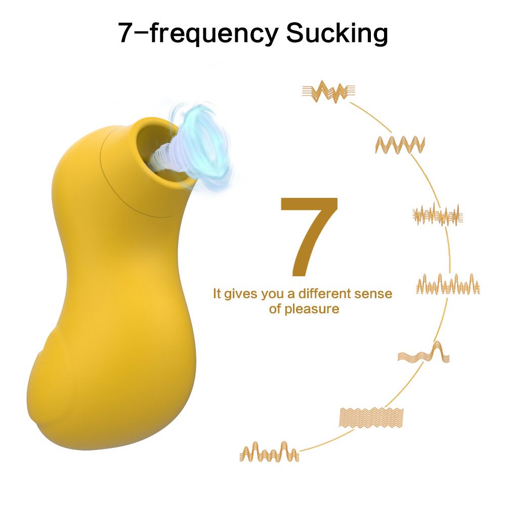 Vibrating Suction Vibrator in Silicone & ABS