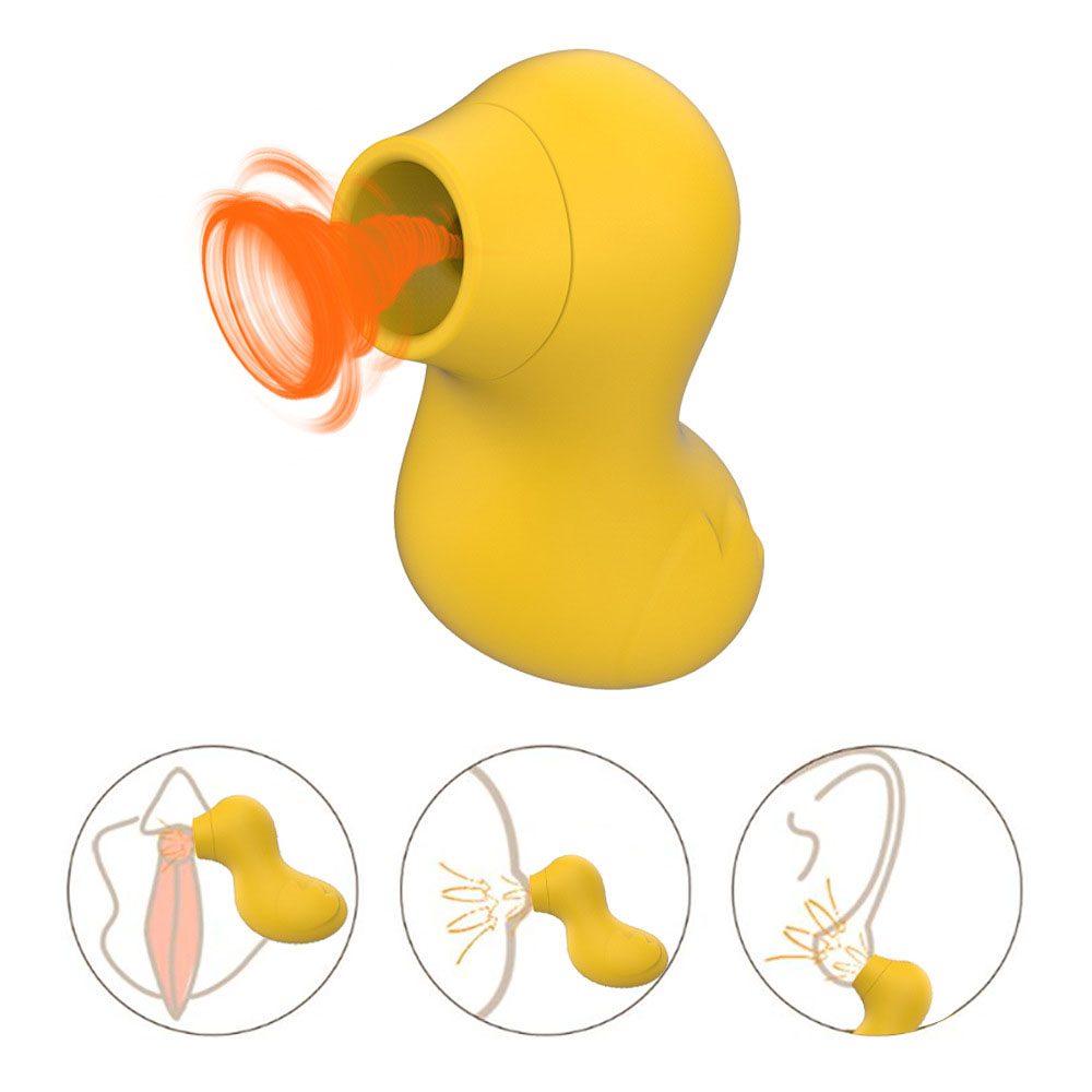 Vibrating Suction Vibrator in Silicone & ABS