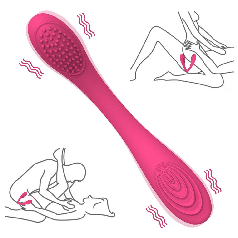 Twin Double Vibrator (19.5 × 3 cm)