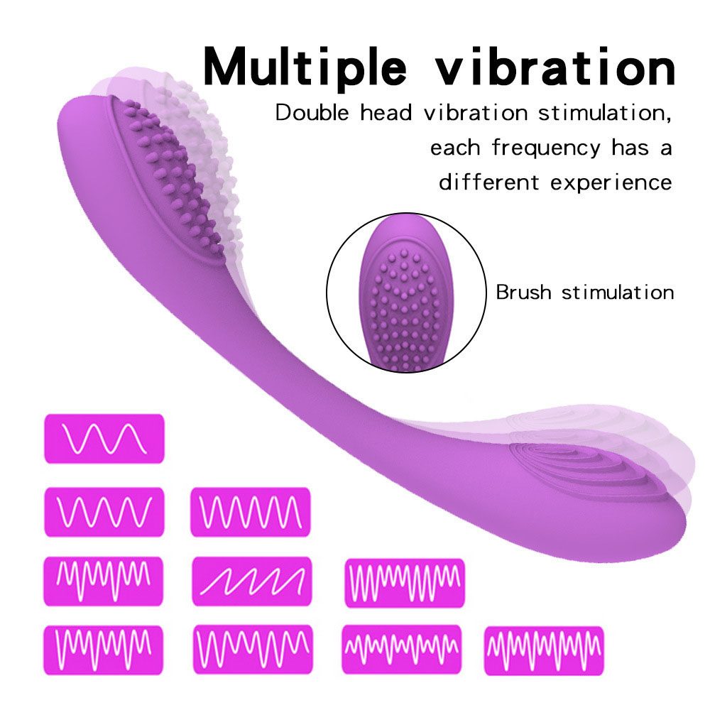 Twin Double Vibrator (19.5 × 3 cm)