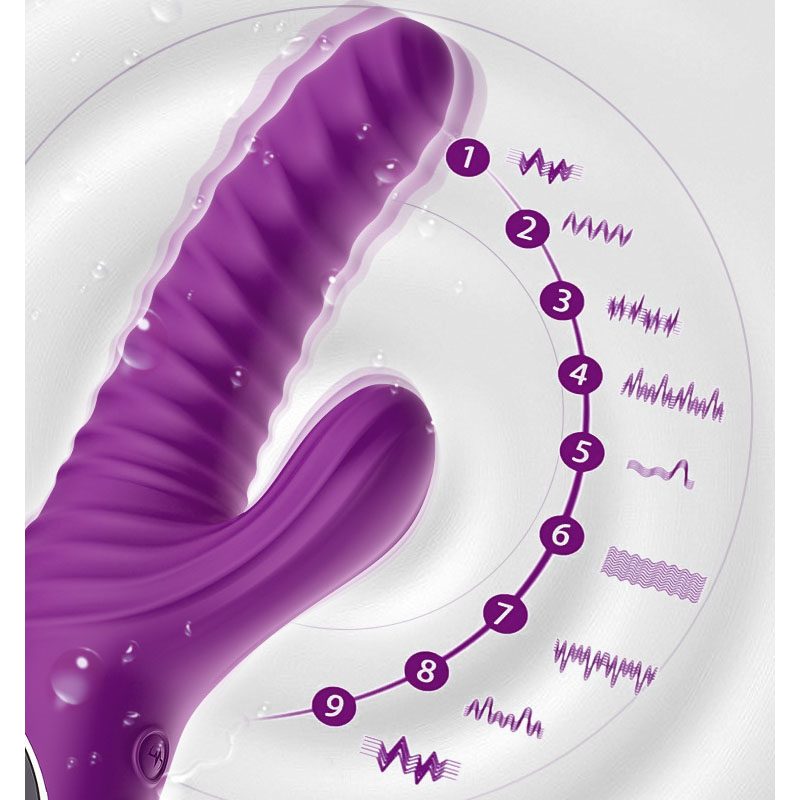 Rabbit Vibrator (22 × 5 × 3.5 cm)