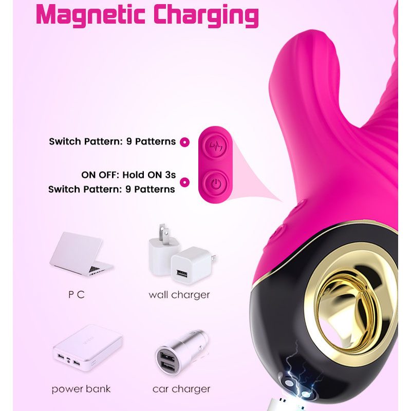 Rabbit Vibrator (22 × 5 × 3.5 cm)