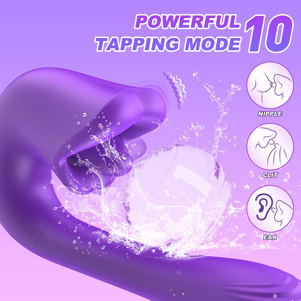 vibrateur à langue lècheuse – violet
