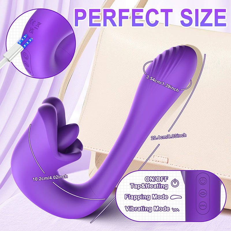vibrateur à langue lècheuse – violet