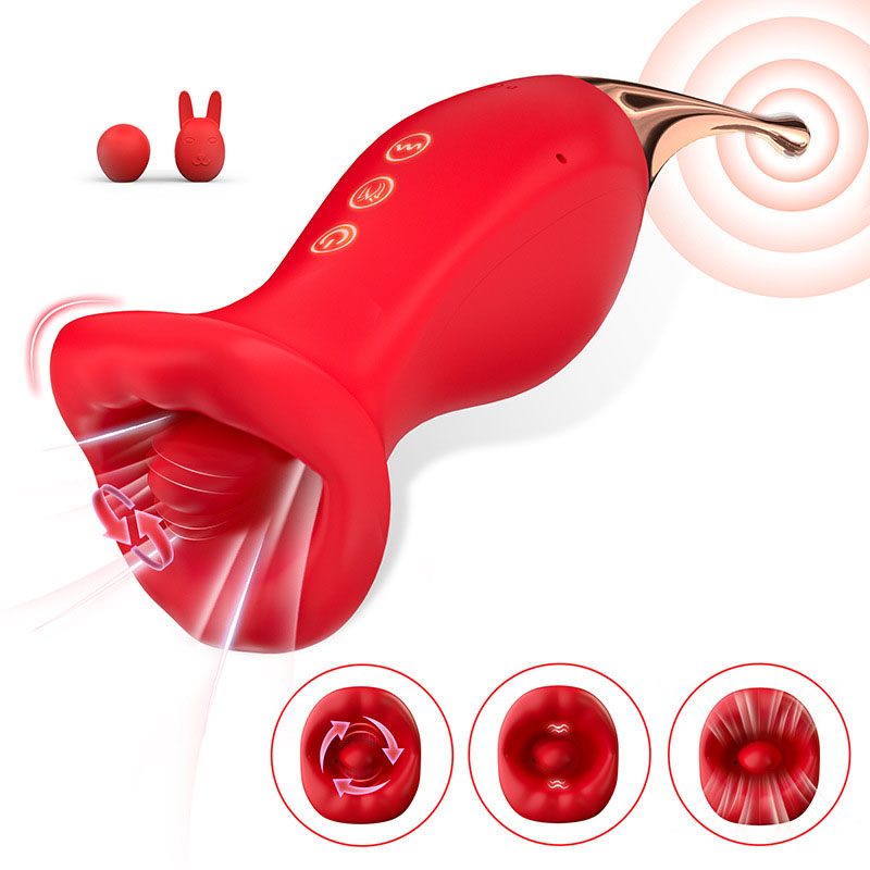 Suction Licking Double Vibrator