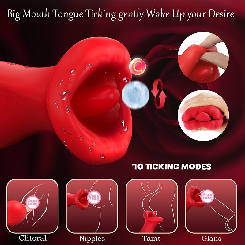 Suction Licking Double Vibrator