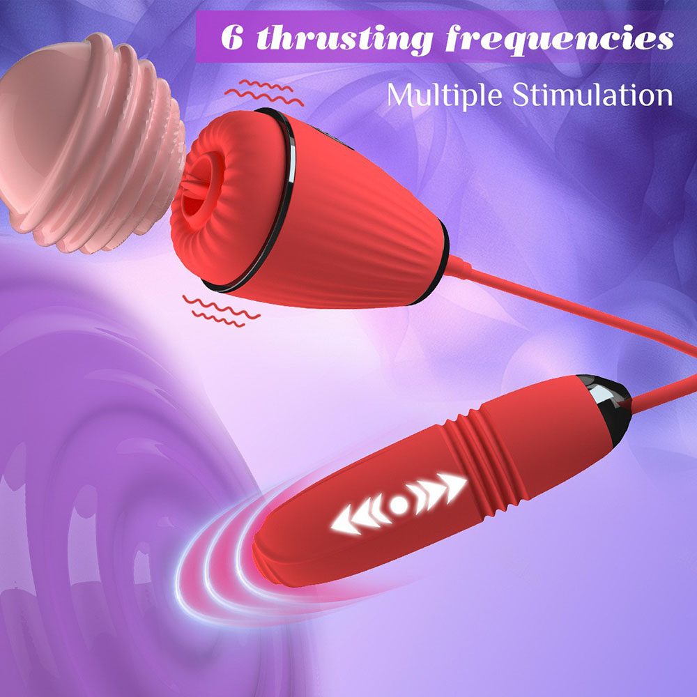 Vibrating Double Vibrator Telescopic