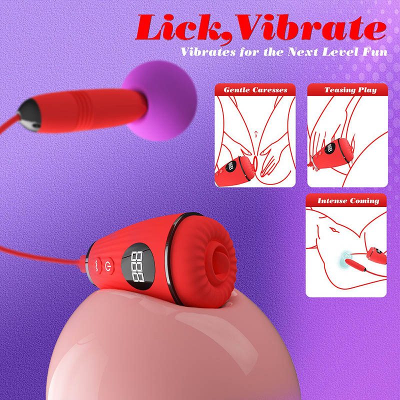 Vibrating Double Vibrator Telescopic