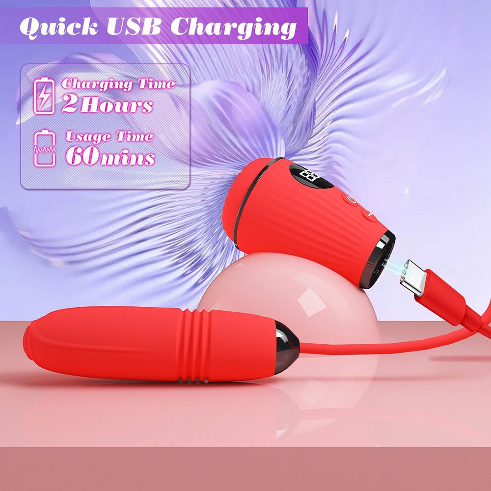 Vibrating Double Vibrator Telescopic