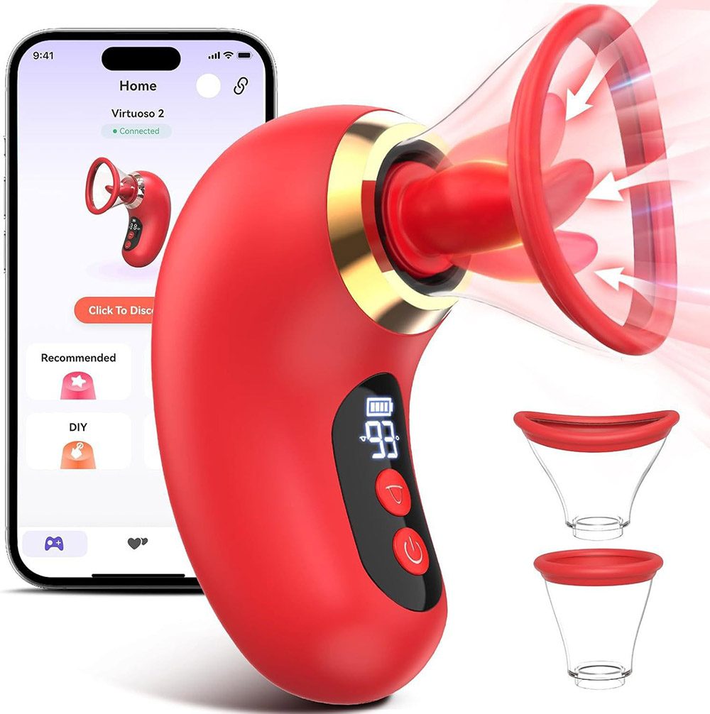 Licking Tongue Vibrator (11.6 × 11 × 5.2 cm)