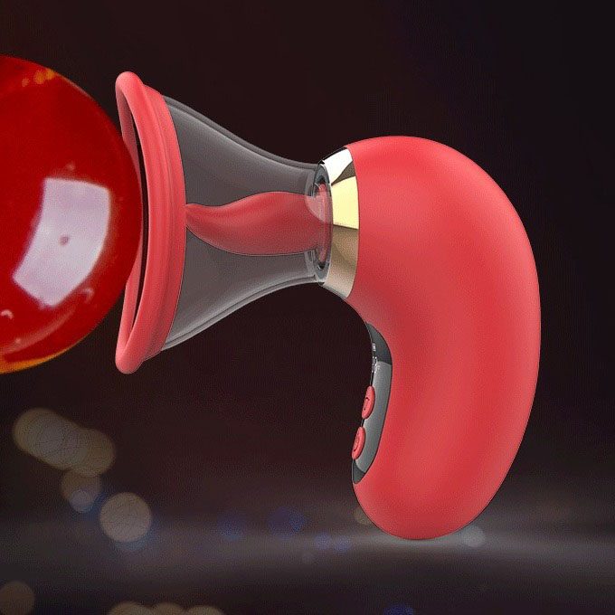 Licking Tongue Vibrator (11.6 × 11 × 5.2 cm)