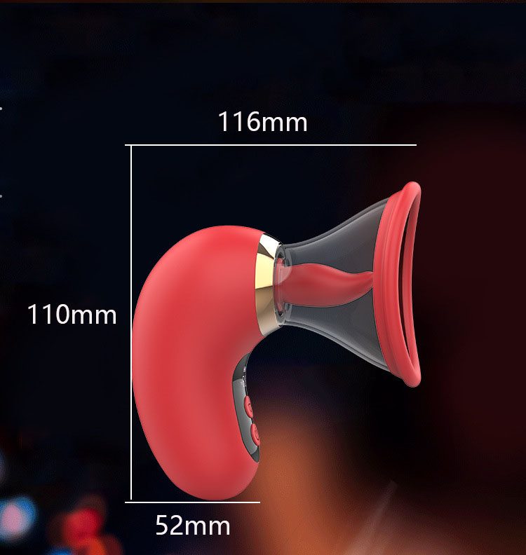 Licking Tongue Vibrator (11.6 × 11 × 5.2 cm)