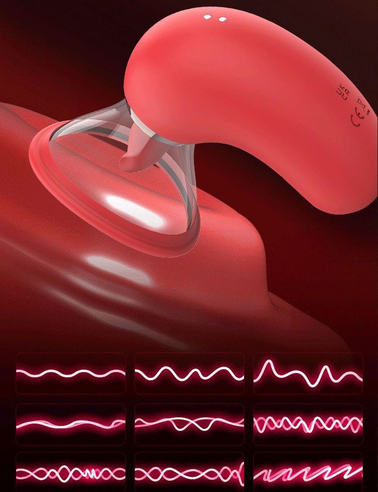 Licking Tongue Vibrator (11.6 × 11 × 5.2 cm)
