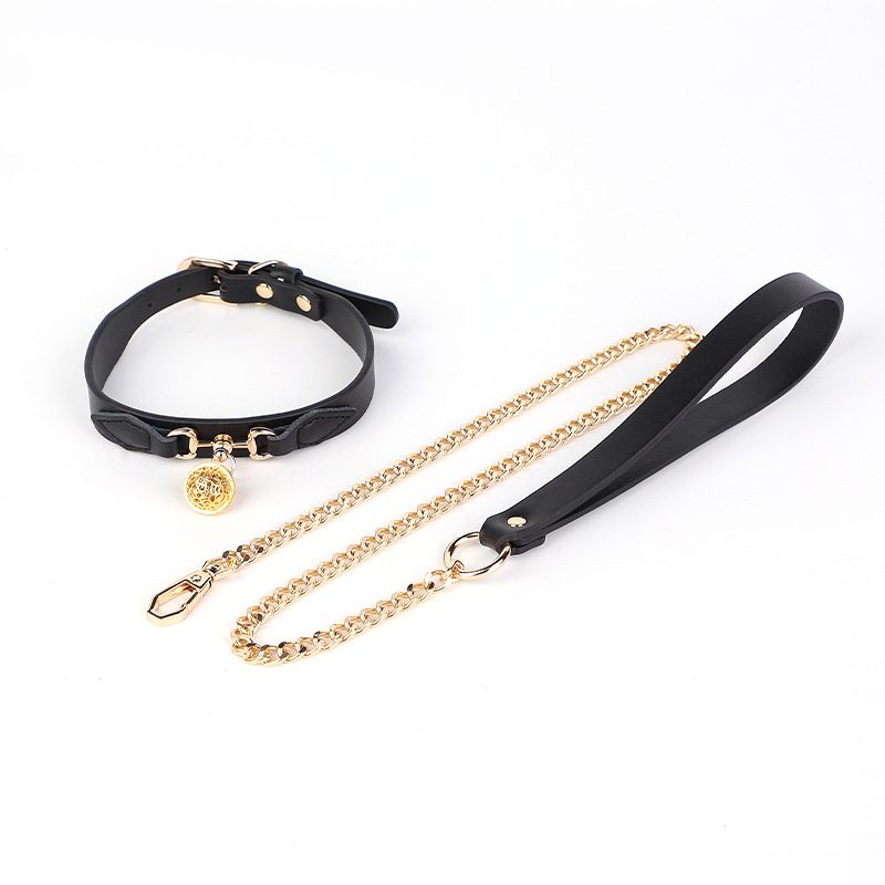 Leather Handcuffs Strap-on Kit BDSM