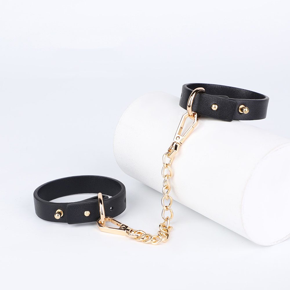 Bondage Handcuffs Strap-on Kit in PU